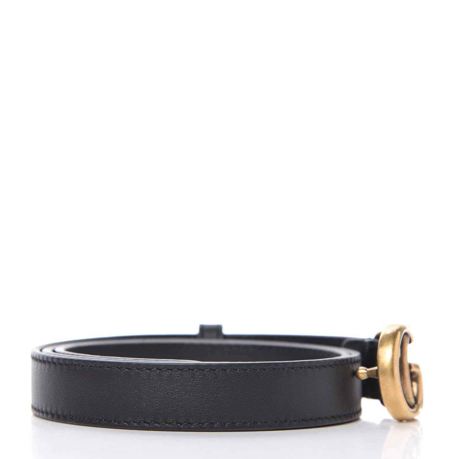 Gucci Calfskin Double G 20mm Belt 75 30 Black 2 of 3