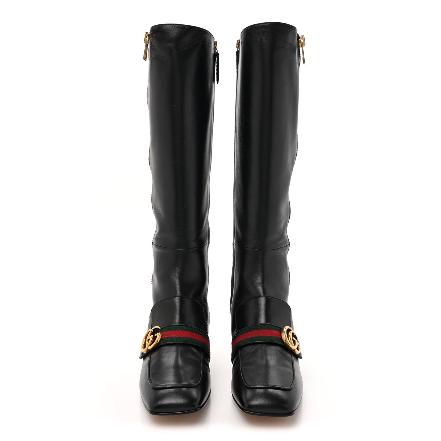 Malaga Kid Web GG Marmont Knee High Boots 39 Black