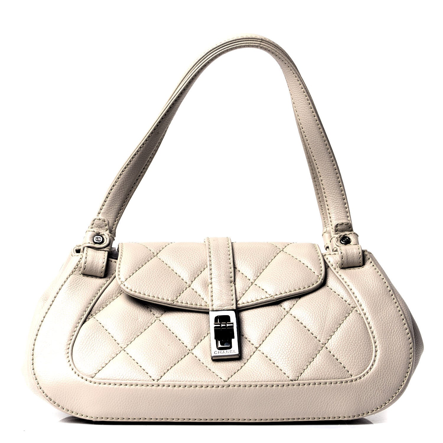 Chanel Caviar Quilted Mademoiselle Flap Bag Beige 1 of 4