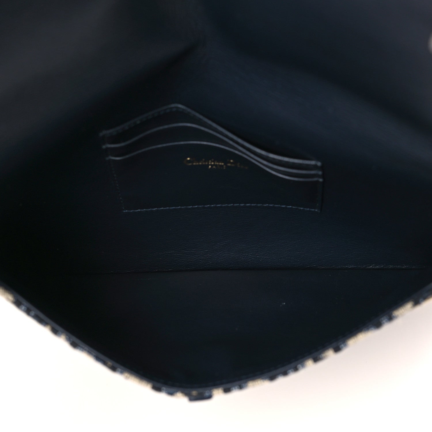 Christian Dior Oblique Saddle Pouch Blue 5 of 11