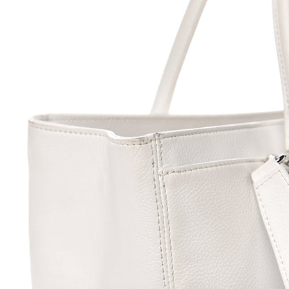Chanel Caviar Cerf Executive Shopper Tote White 15 of 24