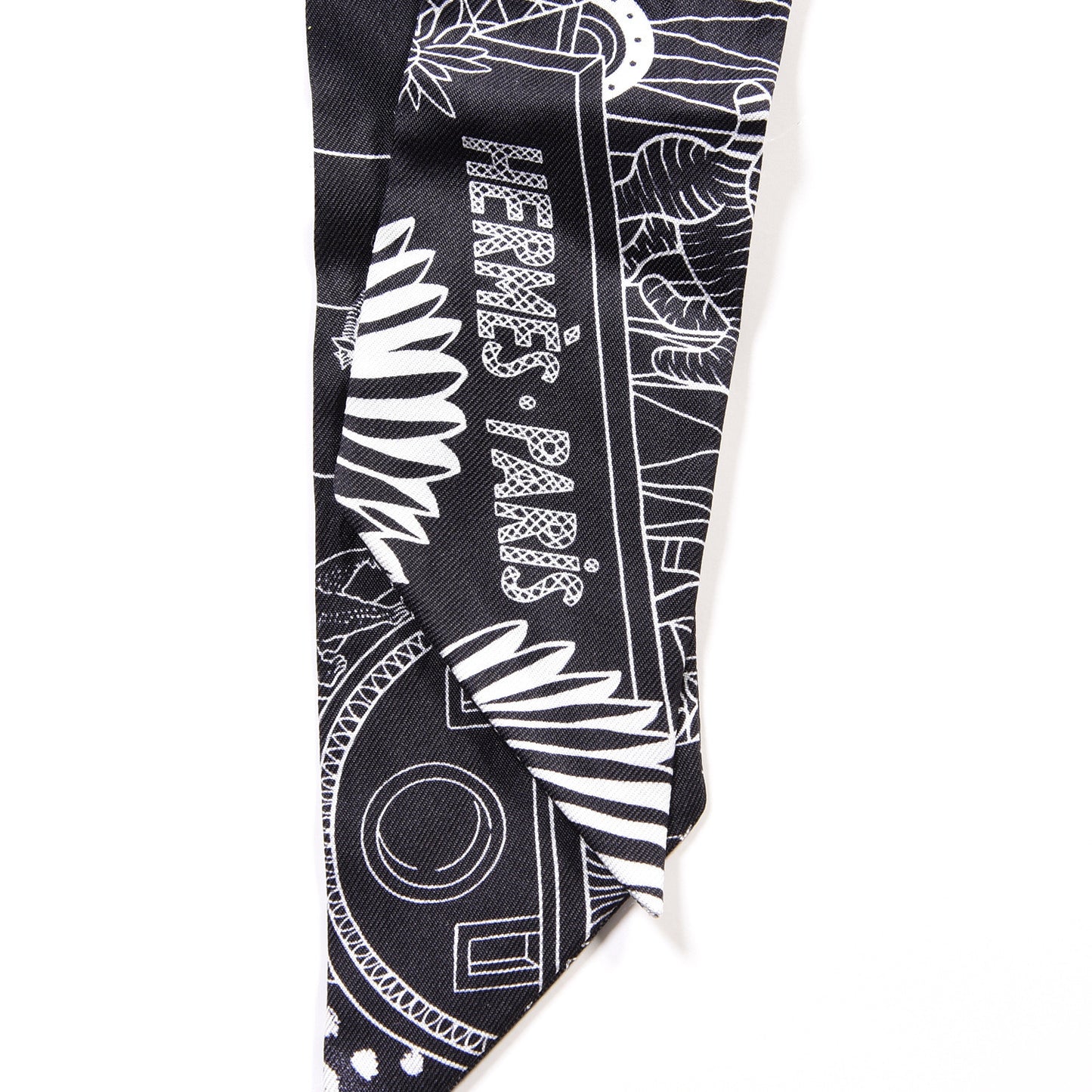 Silk Animapolis Twilly Black White