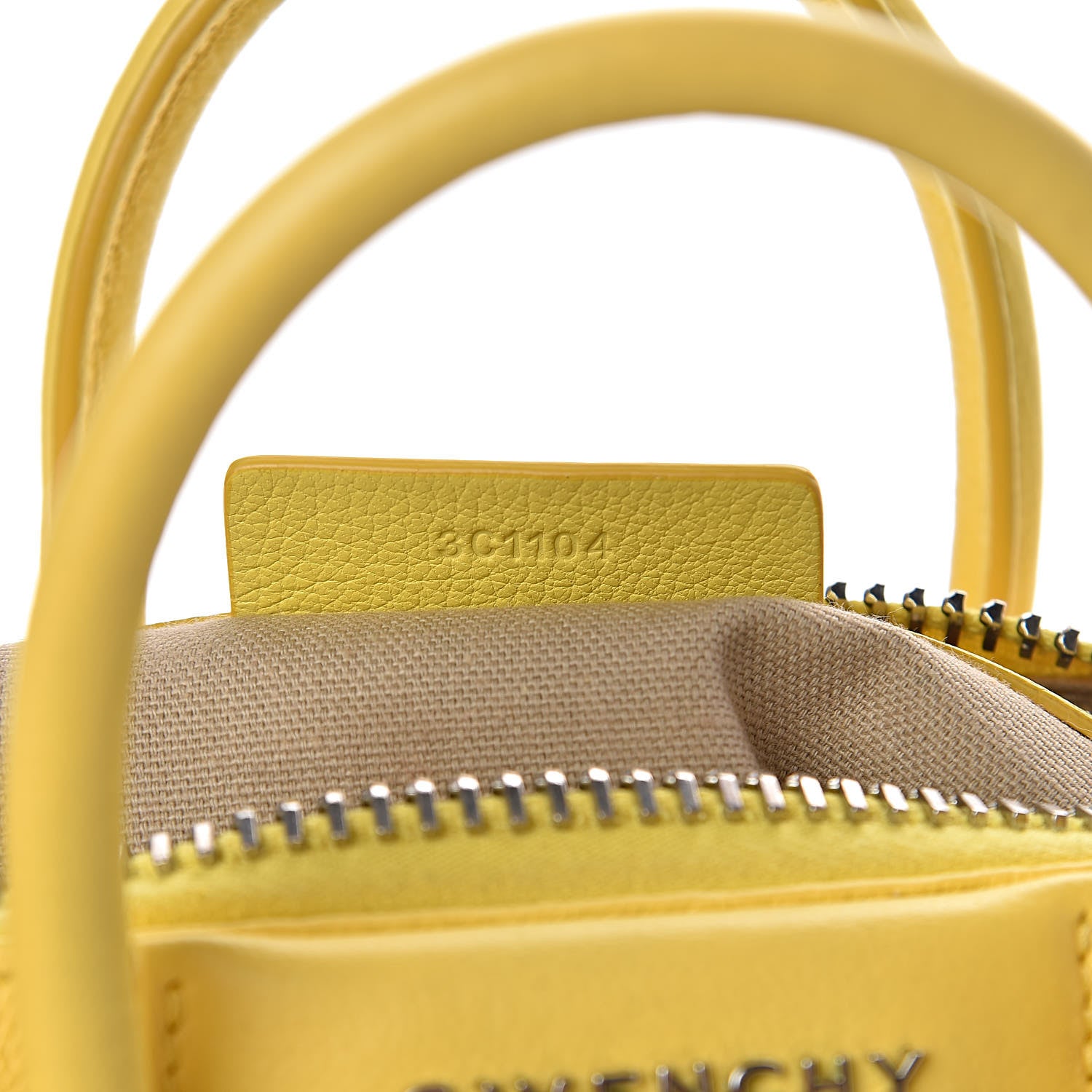 Givenchy Sugar Goatskin Mini Antigona Yellow 7 of 12