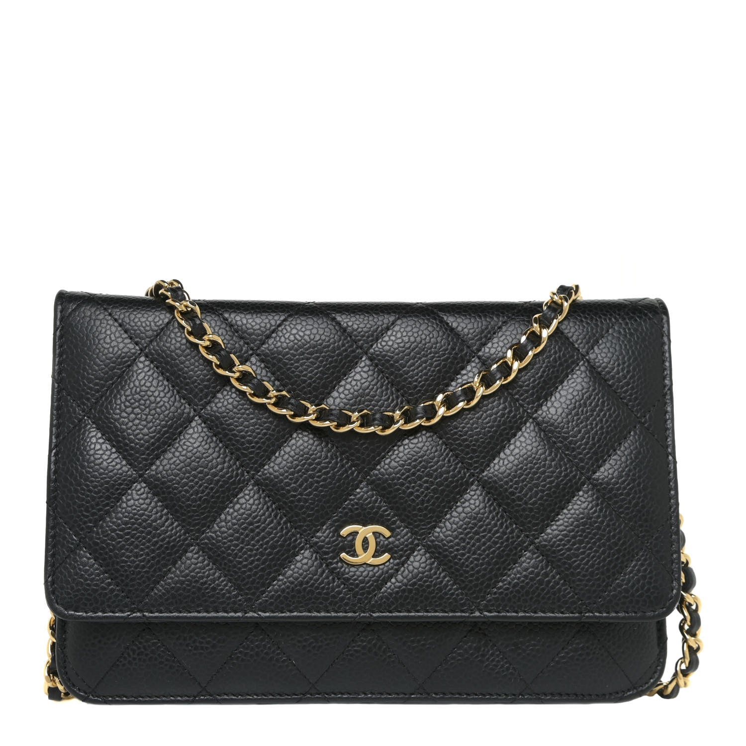 Chanel Caviar Quilted Wallet On Chain WOC Black 1 of 13