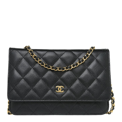 Chanel Caviar Quilted Wallet On Chain WOC Black 1 of 13