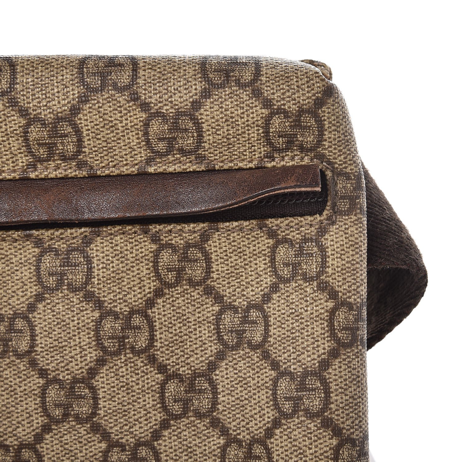 Gucci GG Plus Monogram Double Pocket Belt Bag Brown 8 of 9