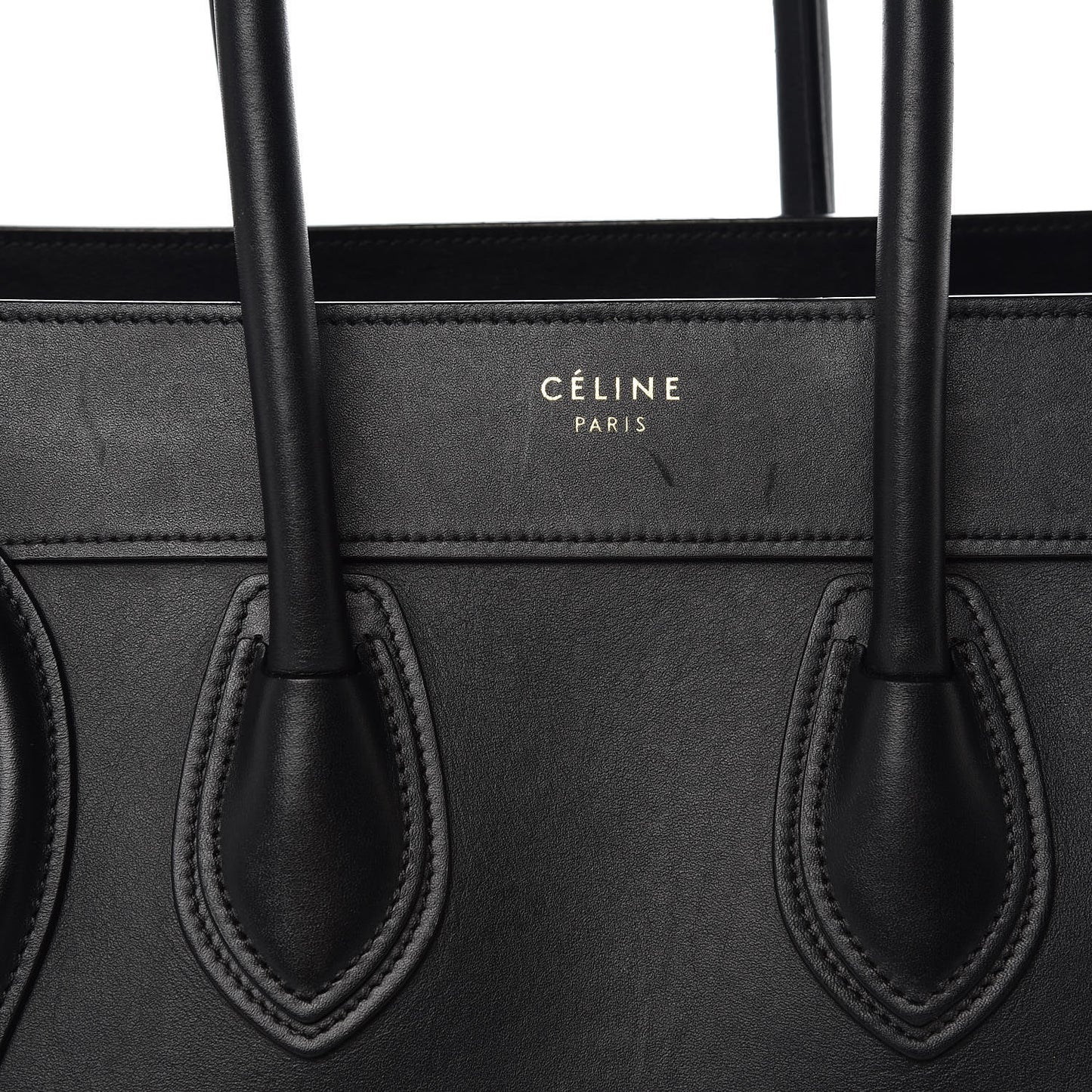 Smooth Calfskin Micro Luggage Black