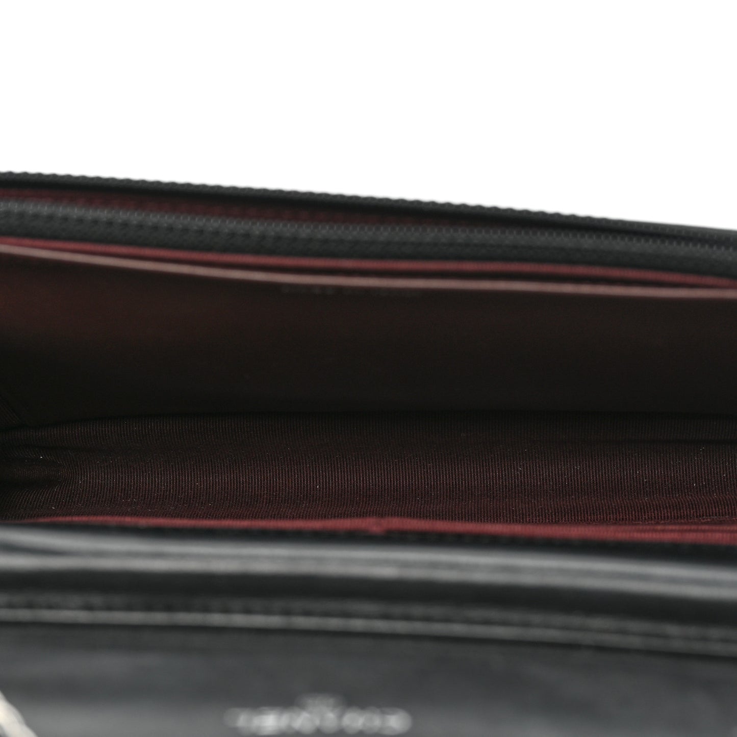 Lambskin Quilted Wallet On Chain WOC Black