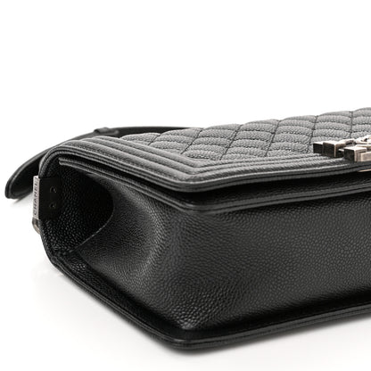 Chanel Caviar Quilted Medium Boy Flap Black 9 of 11