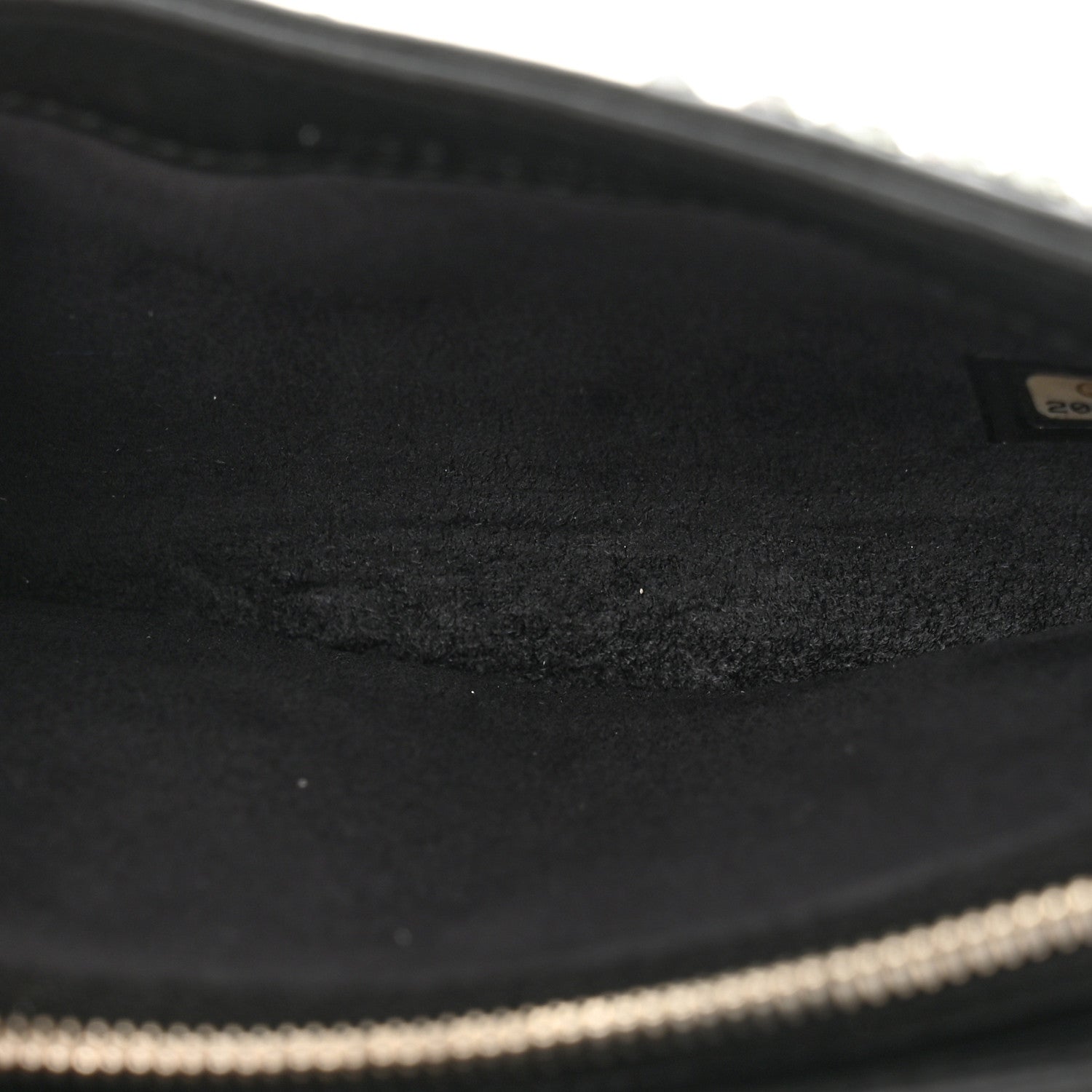 Chanel Calfskin Strass Studded Mini Phone Holder Clutch Black 5 of 13
