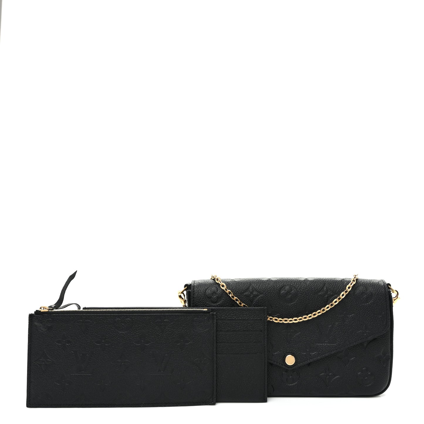 Empreinte Pochette Felicie Chain Wallet Black
