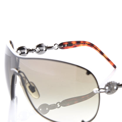 Gucci Crystal Marina Chain Shield Sunglasses GG4231S Tortoise 5 of 8