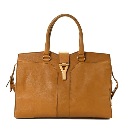 Saint Laurent Sheepskin Medium Cabas ChYc Bag Mustard 1 of 10