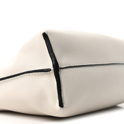 Loewe Calfskin Mini Flamenco Knot Clutch Soft White 8 of 9