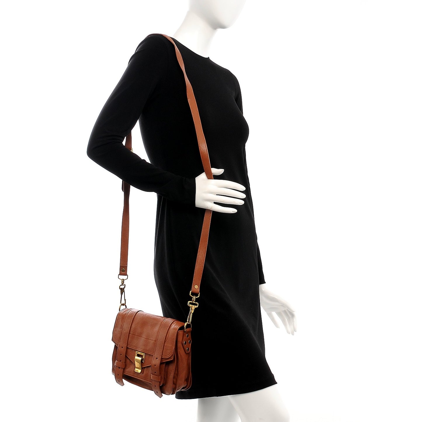Lambskin PS1 Mini Pouch Messenger Saddle