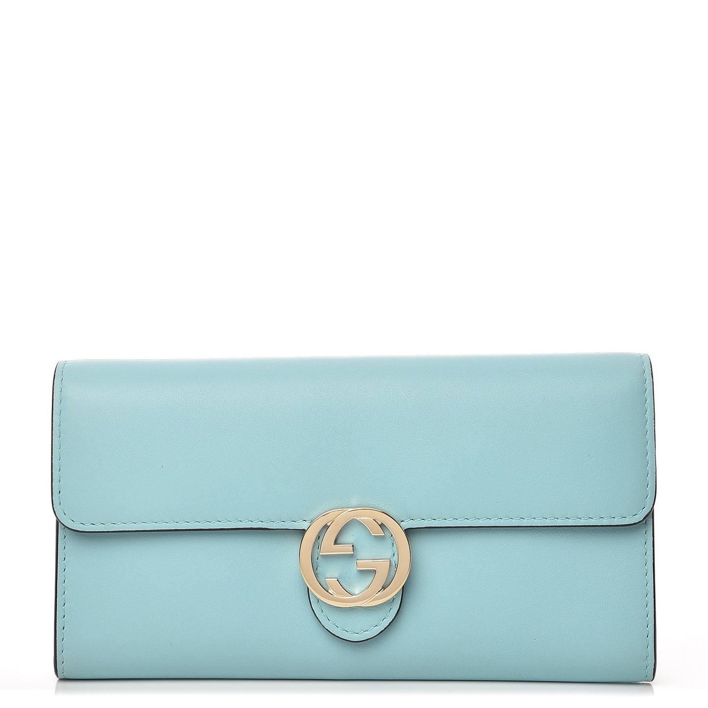 Moon Calfskin Icon Continental Wallet Ocean Wave
