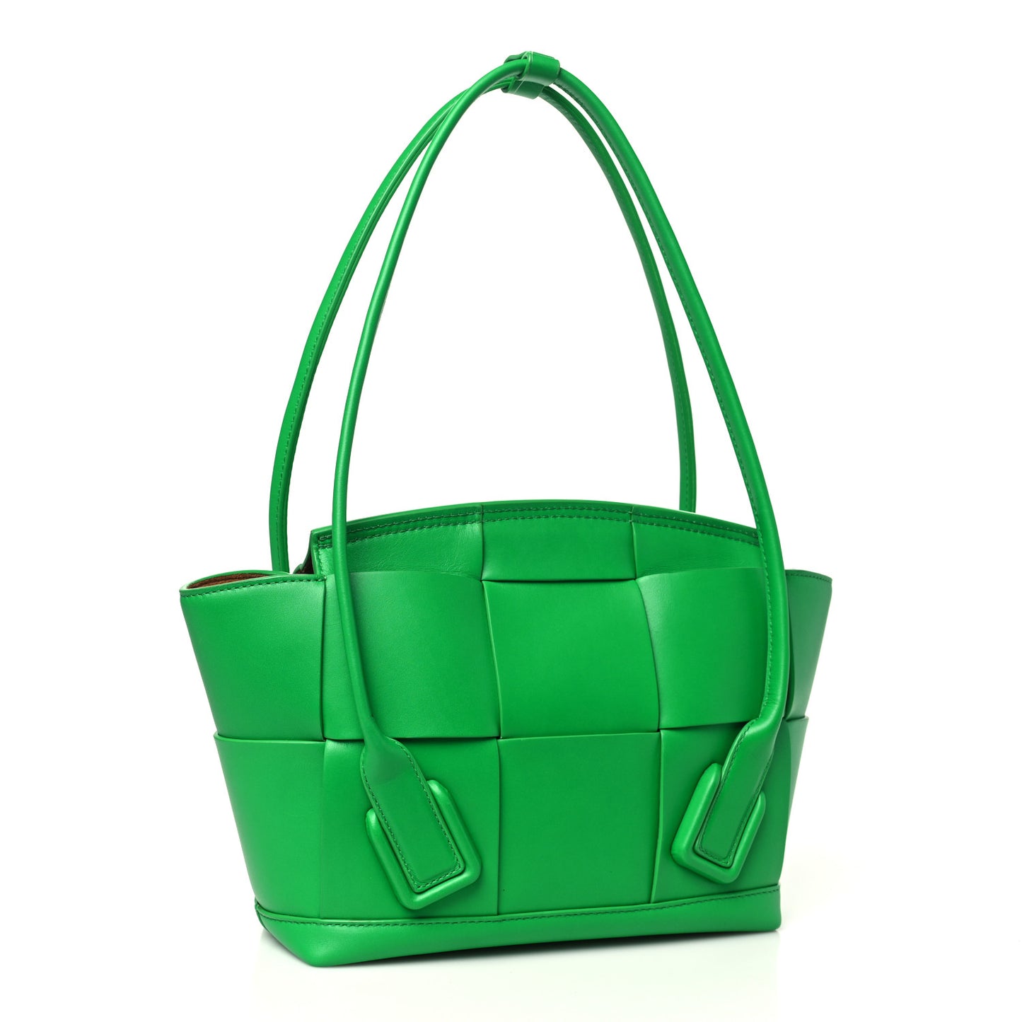 French Calfskin Maxi Intrecciato Small Arco Parakeet