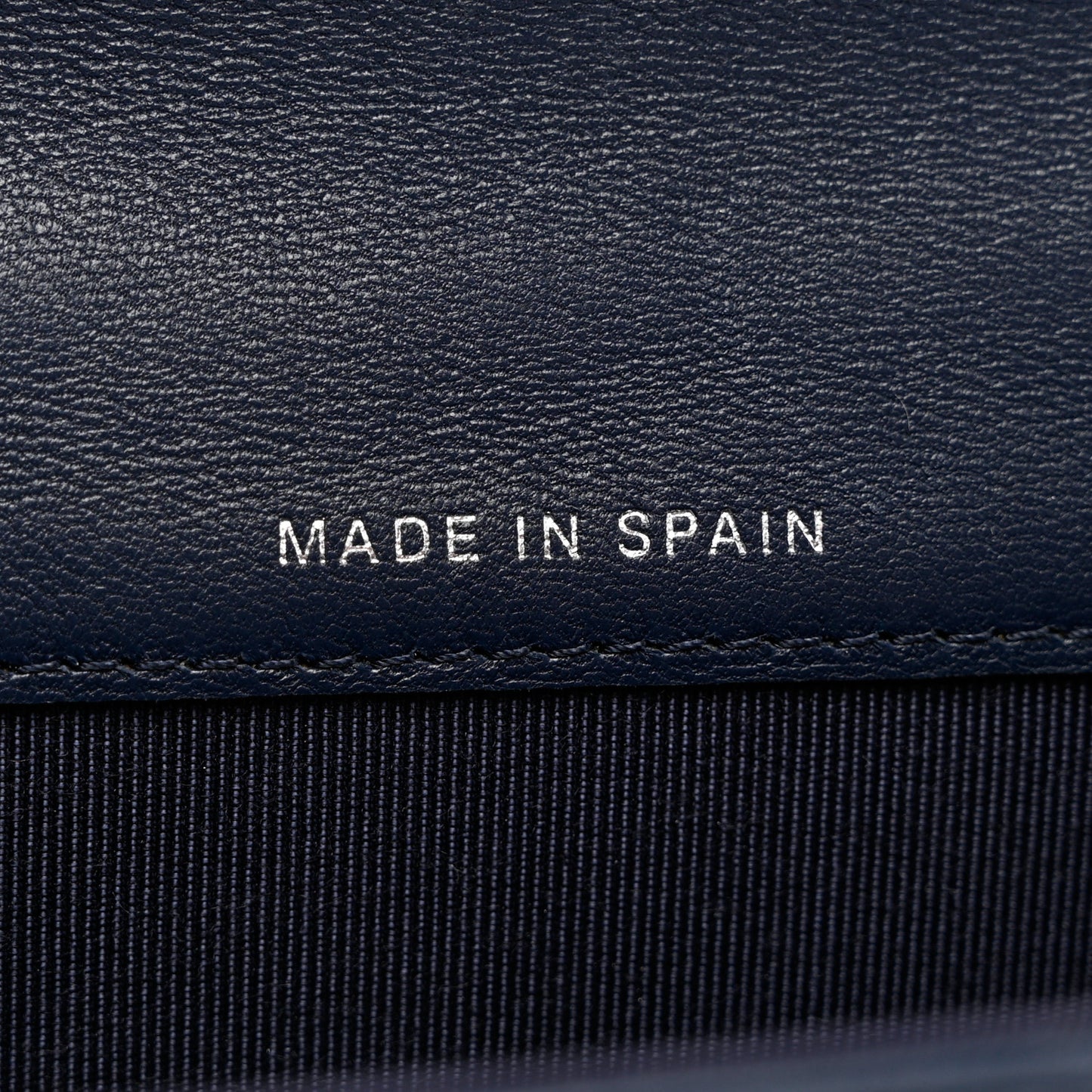 Lambskin Quilted Flap Card Holder Wallet Navy