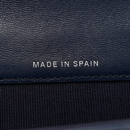 Chanel Lambskin Quilted Flap Card Holder Wallet Navy 6 of 10