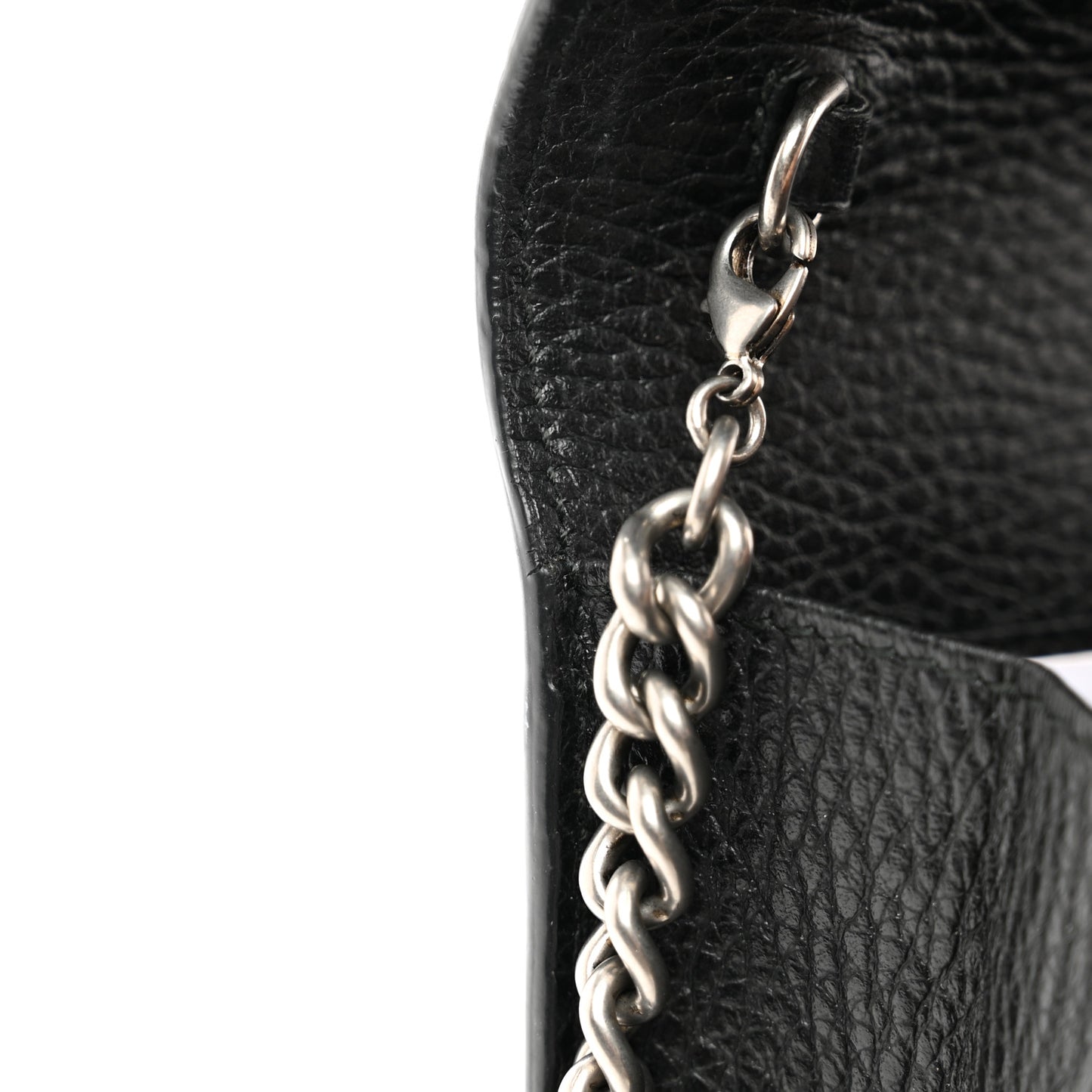 Calfskin Mini Dionysus Chain Wallet Black