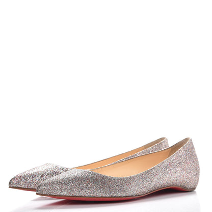 Christian Louboutin Metallic Glitter Pigalle Flats 37 Multicolor 3 of 8