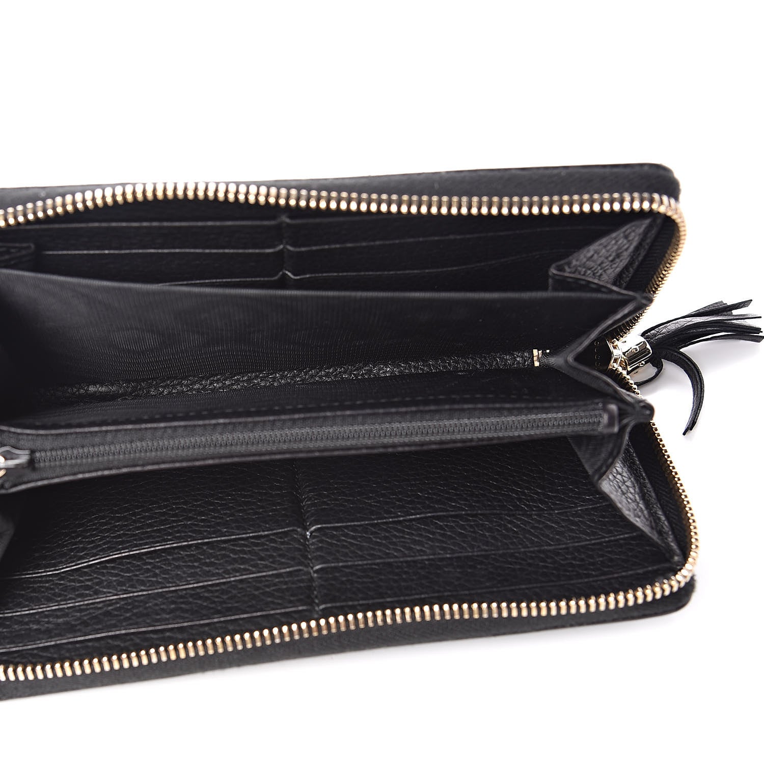 Gucci Calfskin Soho Zip Around Wallet Black 5 of 7