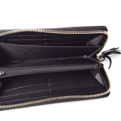 Gucci Calfskin Soho Zip Around Wallet Black 5 of 7