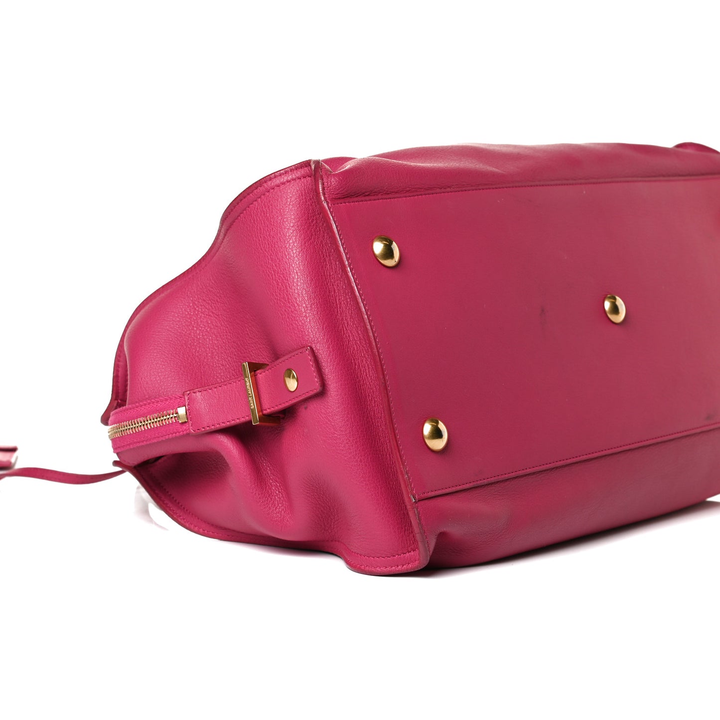 Calfskin Medium Classic Y Cabas Fuchsia