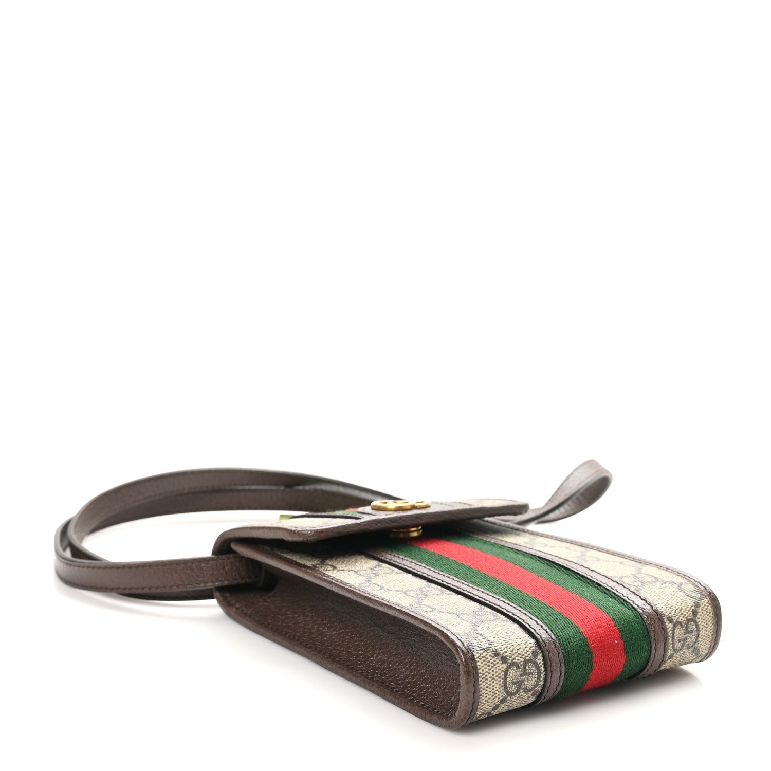 Gucci GG Supreme Monogram Web Mini Ophidia Crossbody Bag Beige New Acero 4 of 10