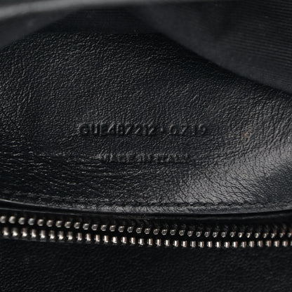 Saint Laurent Sheepskin Matelasse Chevron Monogram Large College Satchel Black 8 of 14