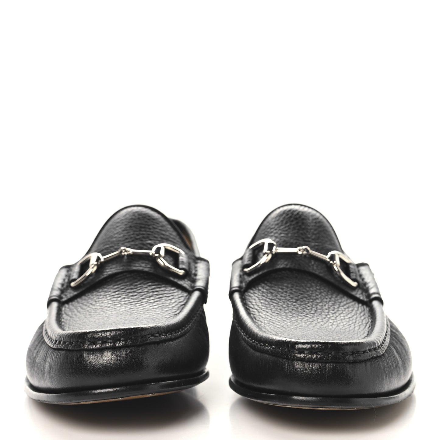 Road Calfskin Mens Horsebit Loafers 8.5 Black