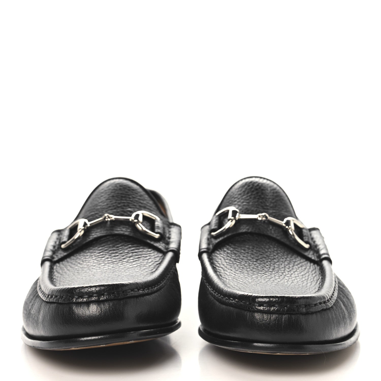 Gucci Road Calfskin Mens Horsebit Loafers 8.5 Black 3 of 9