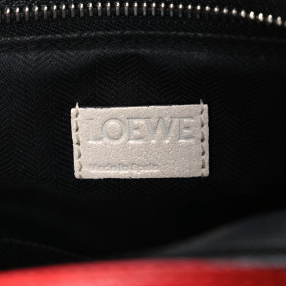 Loewe Calfskin Colorblock Medium Puzzle Bag White Red Black 6 of 14
