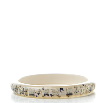 Louis Vuitton Resin Swarovski Large Inclusion Bracelet PM White 3 of 5