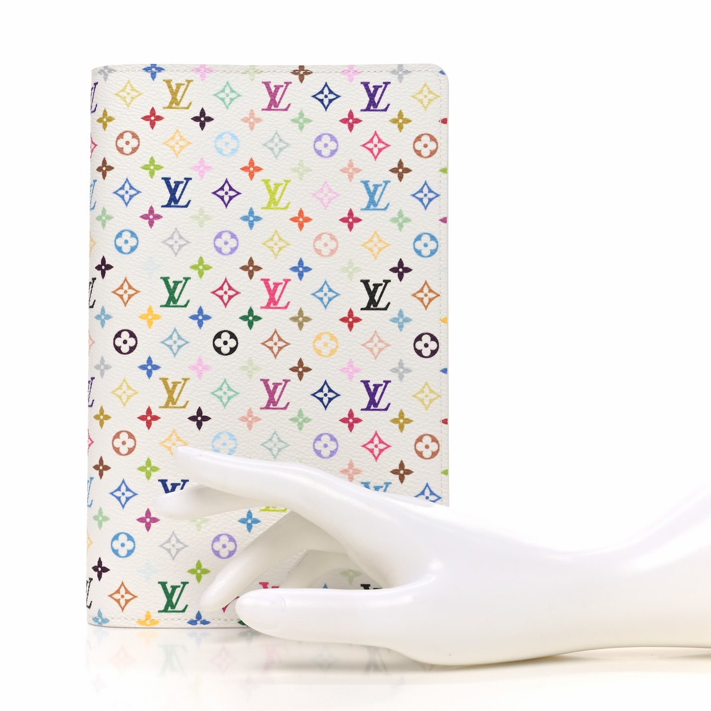 LV X TM Monogram Multicolor Emily Notebook Cover MM White