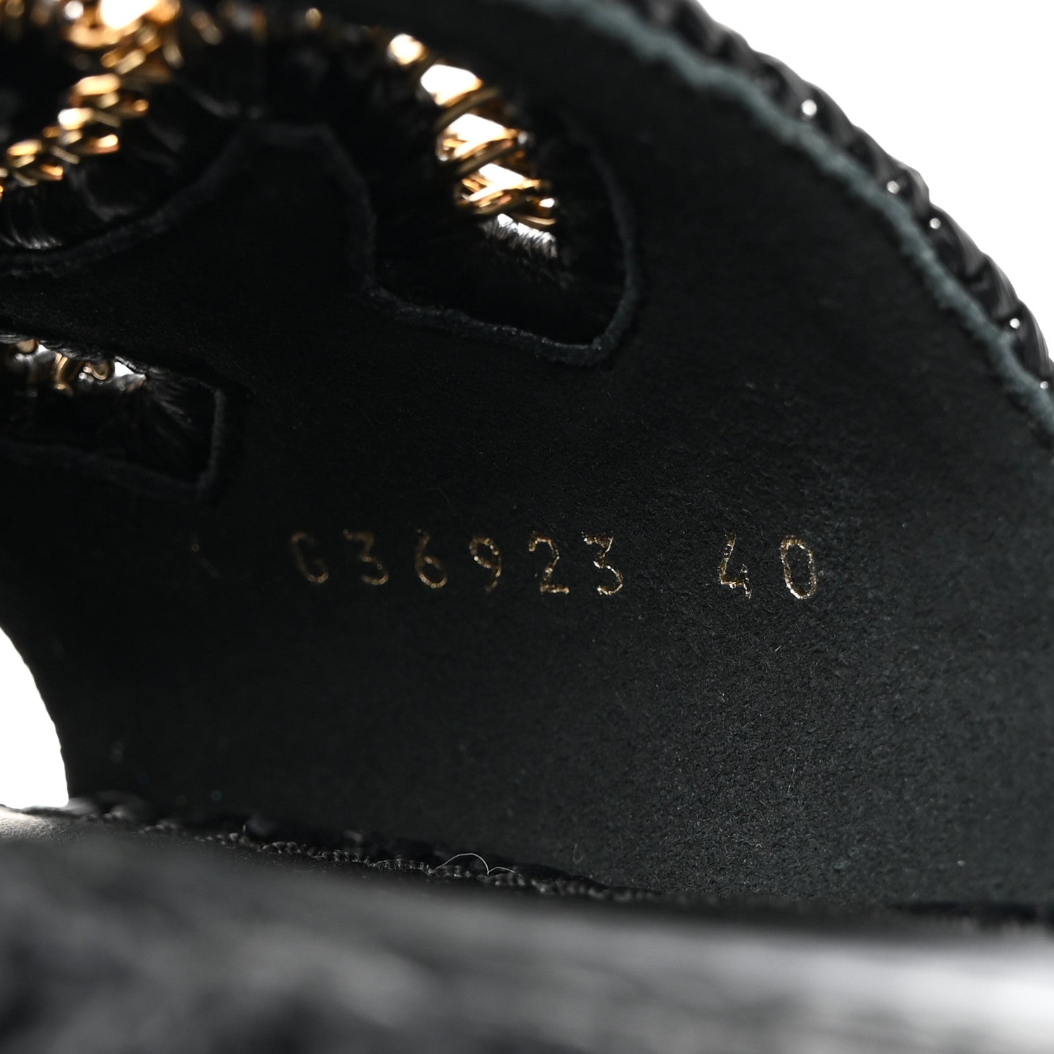 Chanel Raffia CC Espadrille Slip On Sandals 40 Black 7 of 9