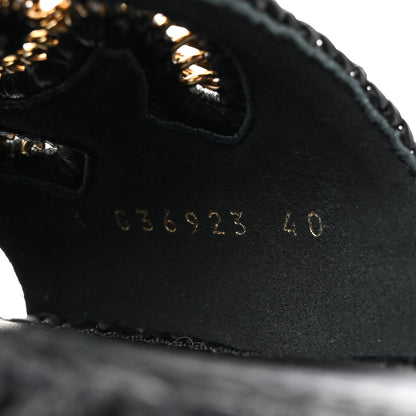 Chanel Raffia CC Espadrille Slip On Sandals 40 Black 7 of 9