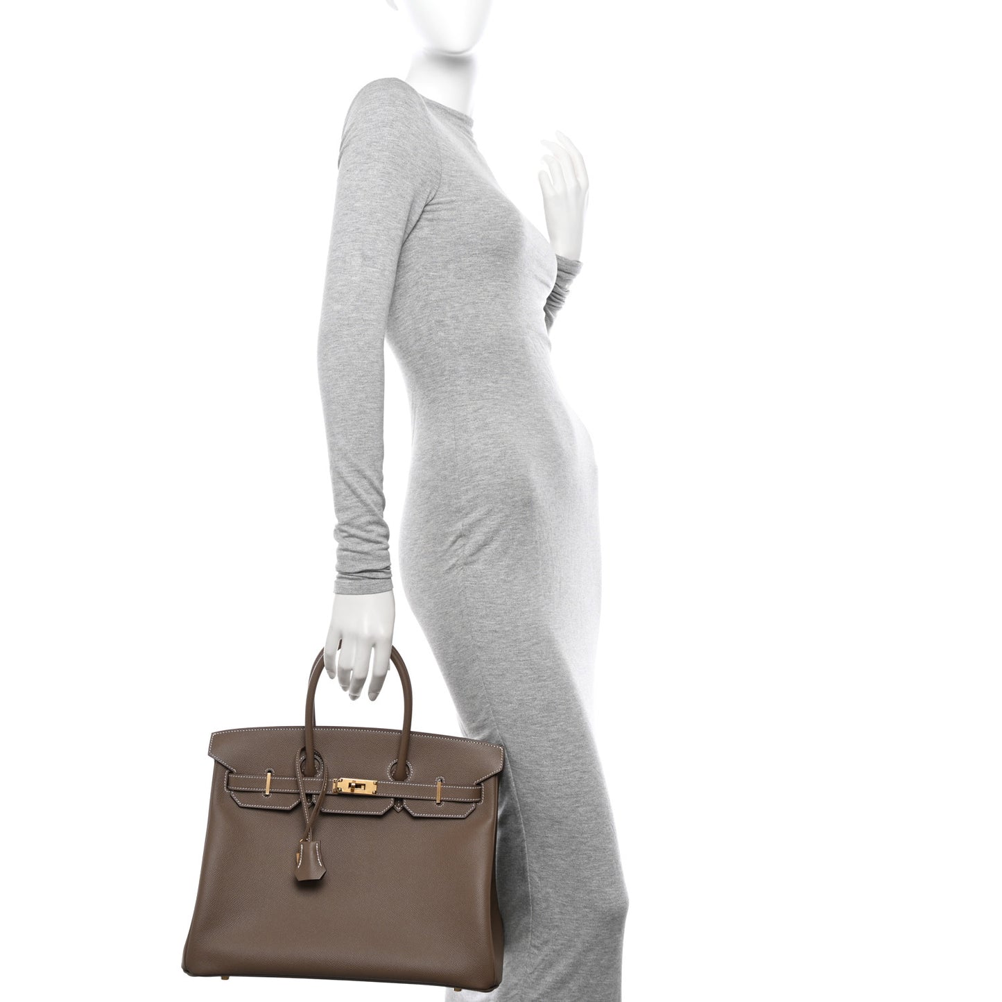 Epsom Birkin 35 Etoupe