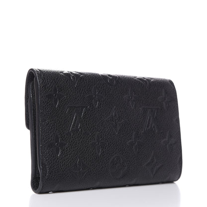 Louis Vuitton Empreinte Compact Curieuse Wallet Black 3 of 7