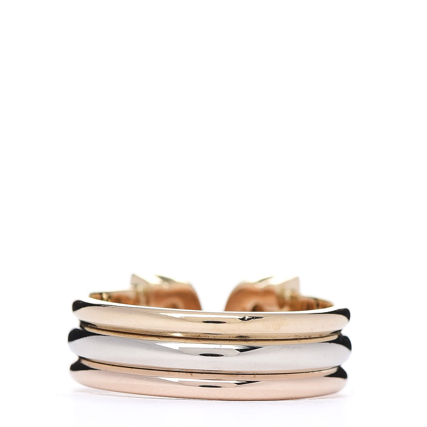 18K Pink Yellow White Gold 8mm C De Ring 48 4.5
