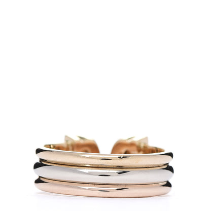Cartier 18K Pink Yellow White Gold 8mm C De Ring 48 4.5 3 of 4