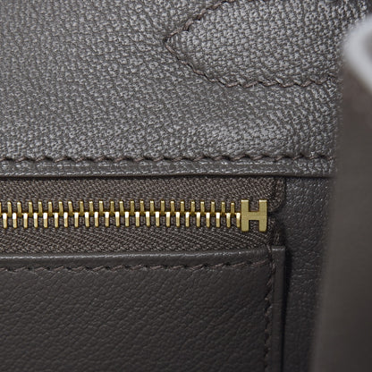 Hermes Taurillon Clemence Birkin 30 Etain 8 of 34