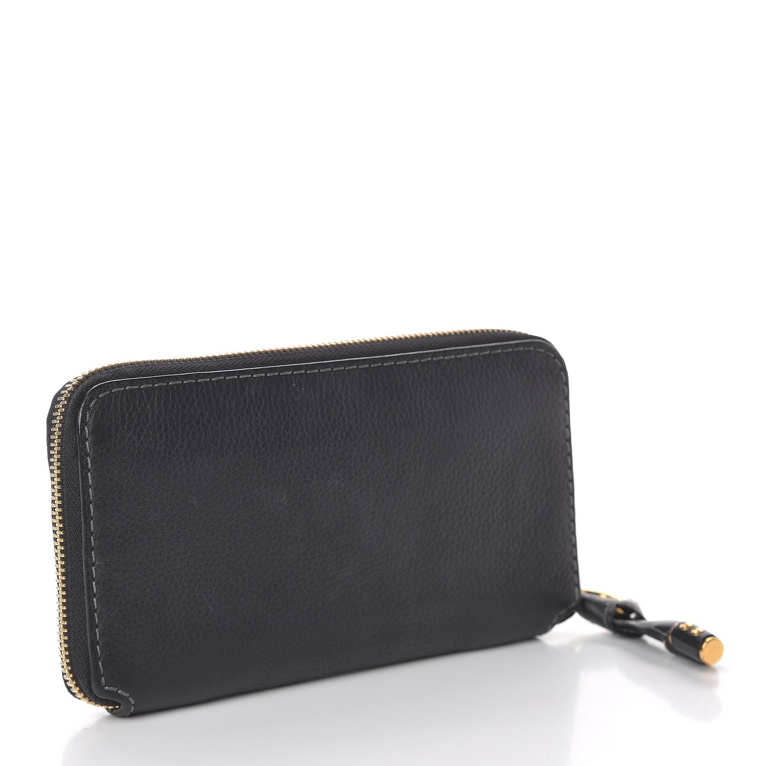 Chloe Grained Calfskin Marcie Long Zip Around Wallet Black 3 of 17