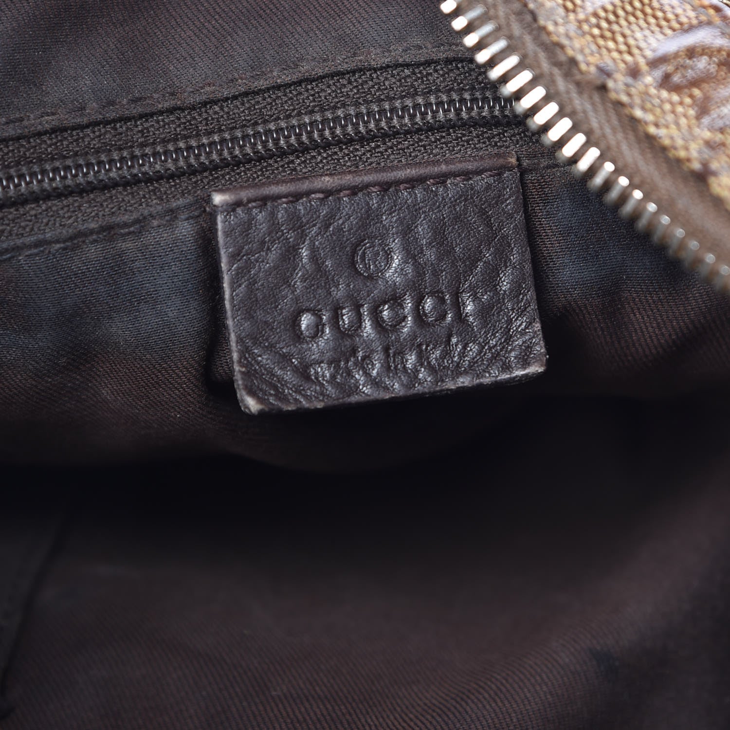 Gucci Crystal Monogram Web Hobo Brown 6 of 10