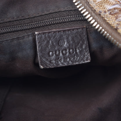 Gucci Crystal Monogram Web Hobo Brown 6 of 10