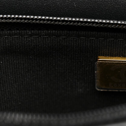 Chanel Caviar Quilted Boy Wallet On Chain WOC Black 8 of 12