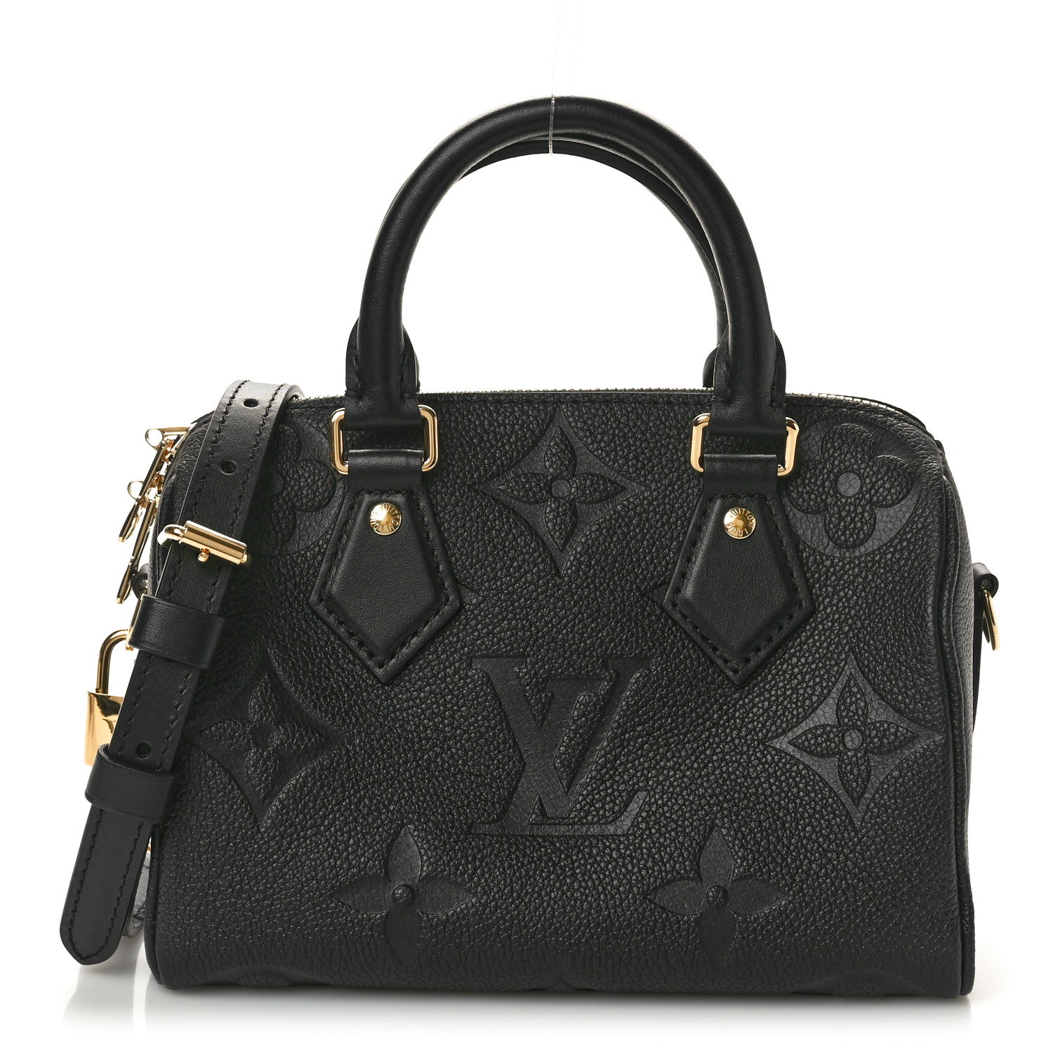Louis Vuitton Empreinte Monogram Giant Speedy Bandouliere 20 Black 1 of 9