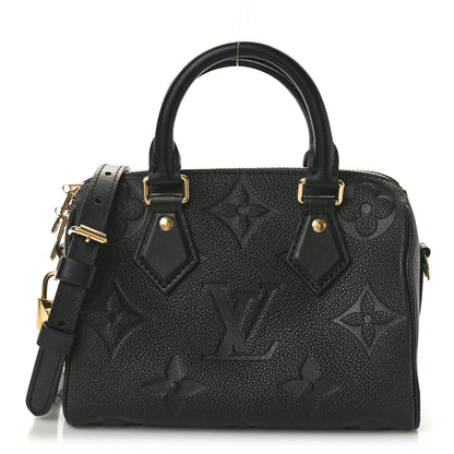 Louis Vuitton Empreinte Monogram Giant Speedy Bandouliere 20 Black 1 of 9