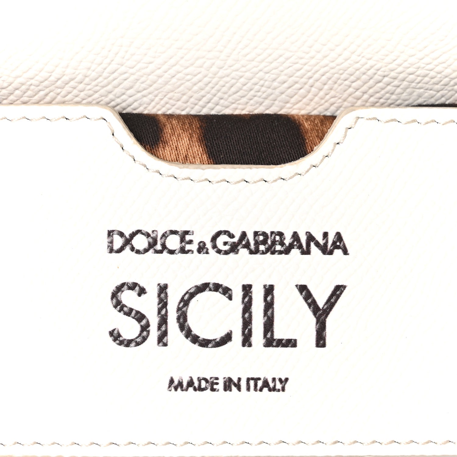 Dolce & Gabbana Dauphine Graffiti Printed Small Miss Sicily Satchel White 6 of 9
