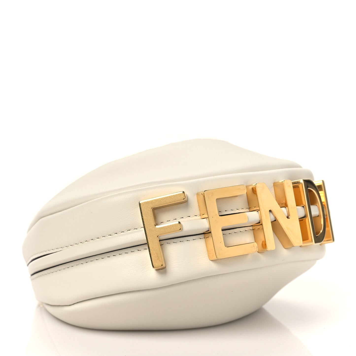Vitello Grace Matte Nano Fendigraphy Hobo Charm White Ice